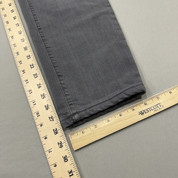 Eddie Bauer Jeans Womens 8 Petite Gray Lined Boyfriend Relaxed Medium Wash Denim - Picture 5 of 9